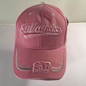 NWT San Francisco Lanzi pink baseball cap